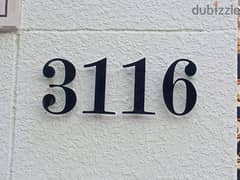 Modern 3D House numbers