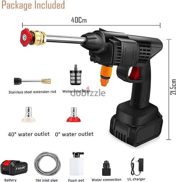 New cordless prassure car washer gun 2