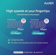 Awasr Fibre Internet Wifi New Offers || Order Now