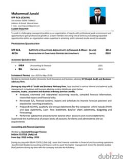 Chartered Accountant-8year Experience searching for Job