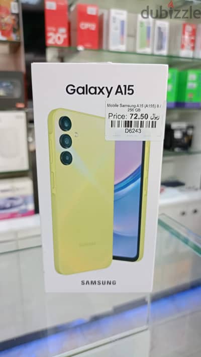 Samsung A15 8 GB RAM 256 GB Storage