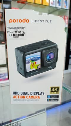 Porodo UHD Dual Display 4k Action Camera 0