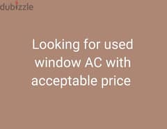 looking for window Ac 0