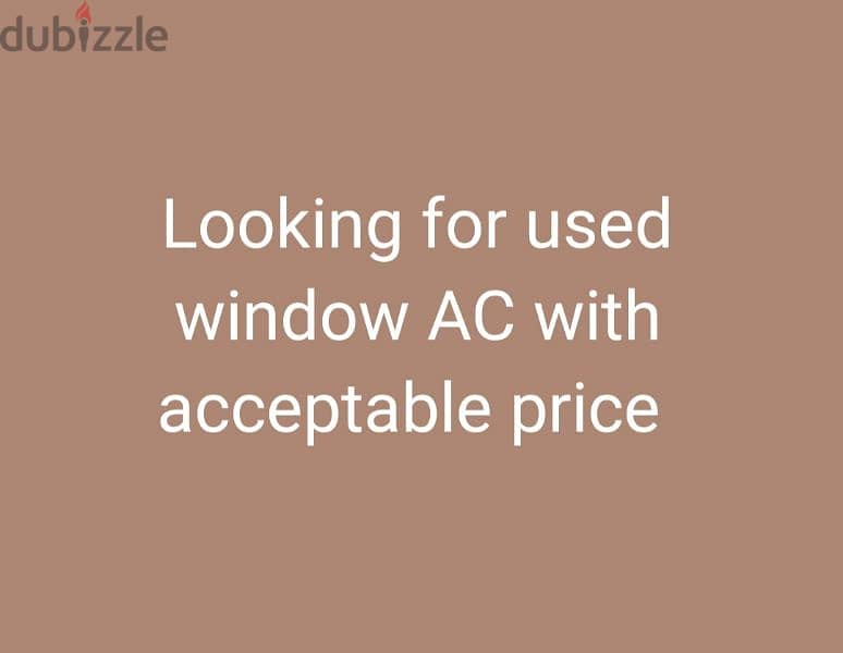 looking for window Ac 0