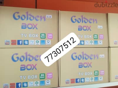 Golden Tv Box with Ip_Tv 1Year subsctiption