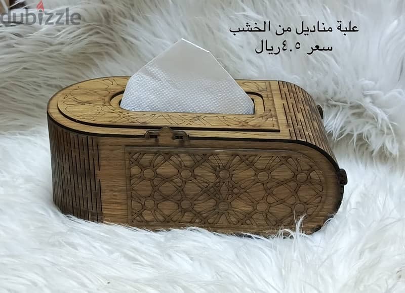 عليه مناديل من الخشب باشكال جميله 1