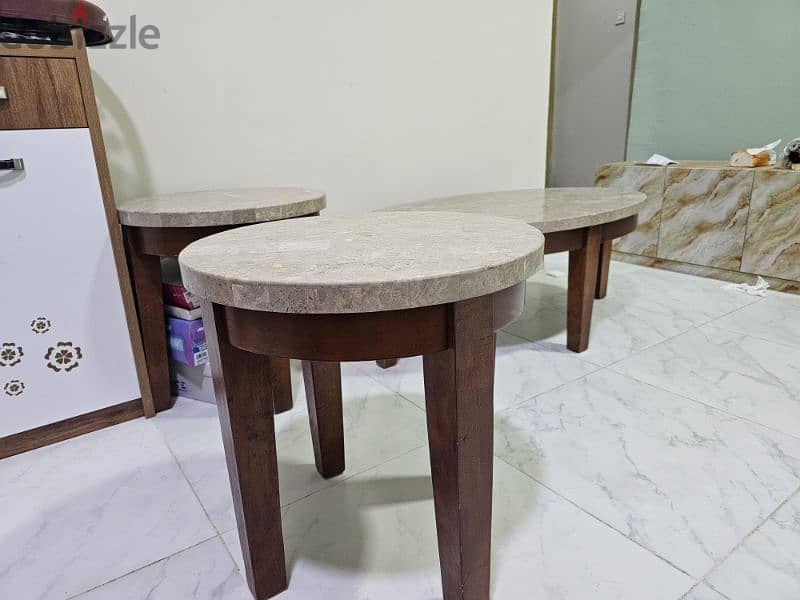 Marble centre & side table 1