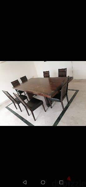 Dinning Table with 8 Chairs, Study table, Bookshelf 1