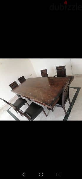 Dinning Table with 8 Chairs, Study table, Bookshelf 2