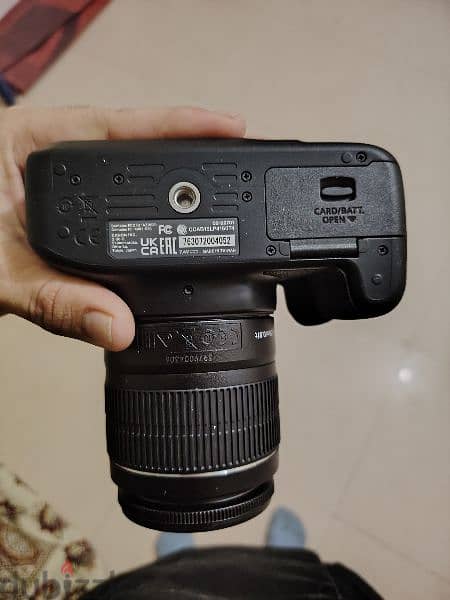 canon eos 4000D 18-55dc lens with tripod 2