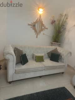 white Egyptian Sofa for sale (7 seater )