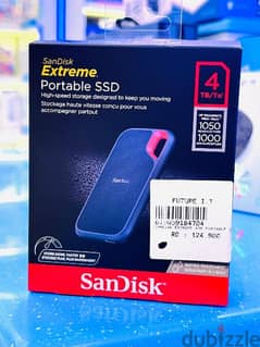 SanDisk extreme portable Ssd 4TB 1050/MB/s