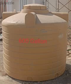 Water Tank 600 Gallon 2 No's, 400 Gallon 1 For Sale