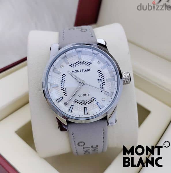 Mont blanc leather watches 0