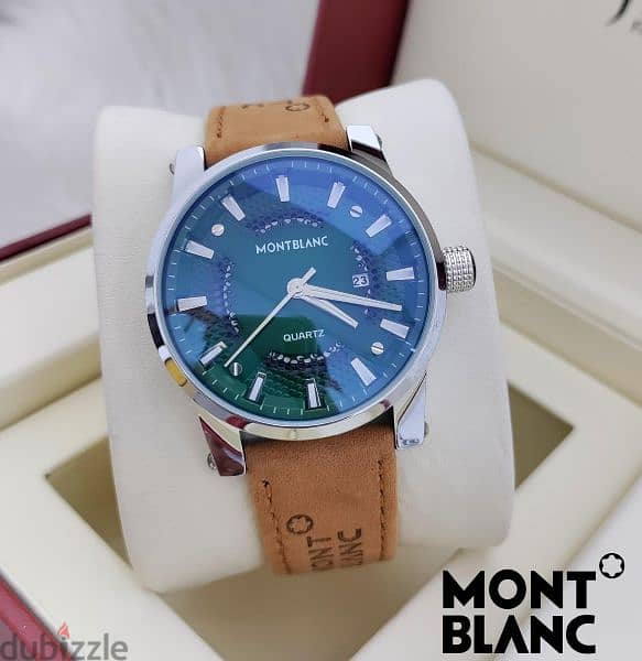 Mont blanc leather watches 1