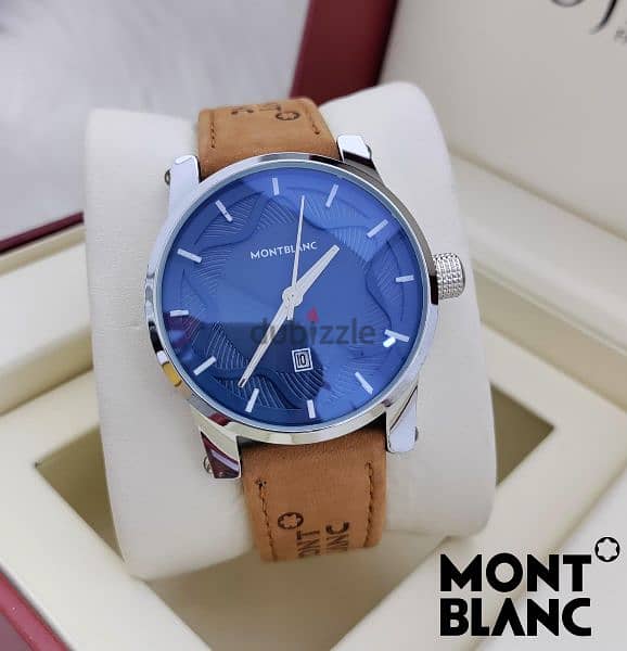 Mont blanc leather watches 4