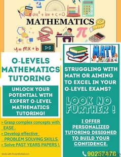 Maths O-level tutor