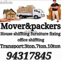 Muscat Mover carpenter house shiffting TV curtains furniture fixing