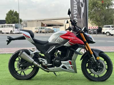 SHARMAX RST 250 WITH WARRANTY (sport naked bike دراجة نارية رياضية)