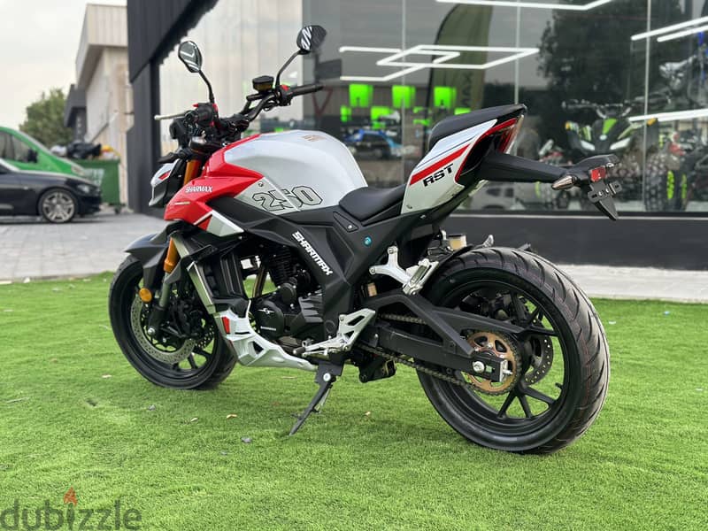 SHARMAX RST 250 WITH WARRANTY (sport naked bike دراجة نارية رياضية) 1