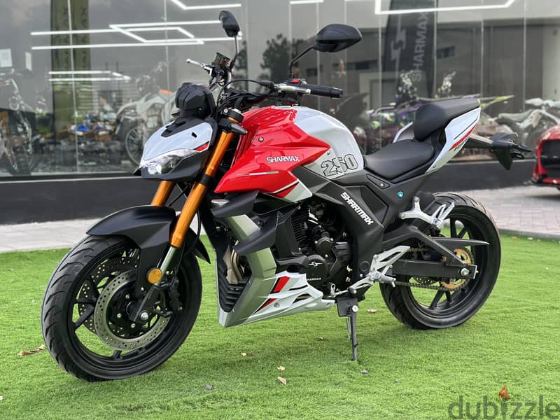 SHARMAX RST 250 WITH WARRANTY (sport naked bike دراجة نارية رياضية) 2