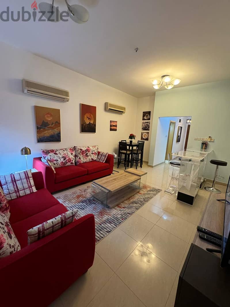 6Me8 Furnished One-Bedroom Flat For Rent Shatti Qurum 7