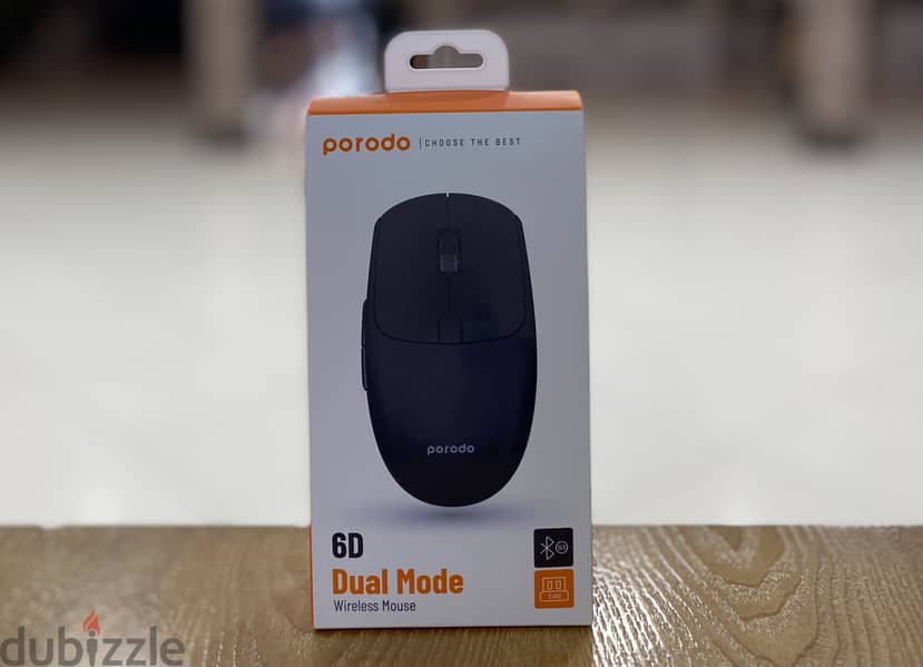 Porodo 2 in 1 Wireless Bluetooth Mouse 2.4GHz V5.0-Black 2