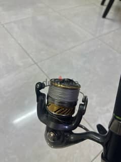 Fishing set up with braid