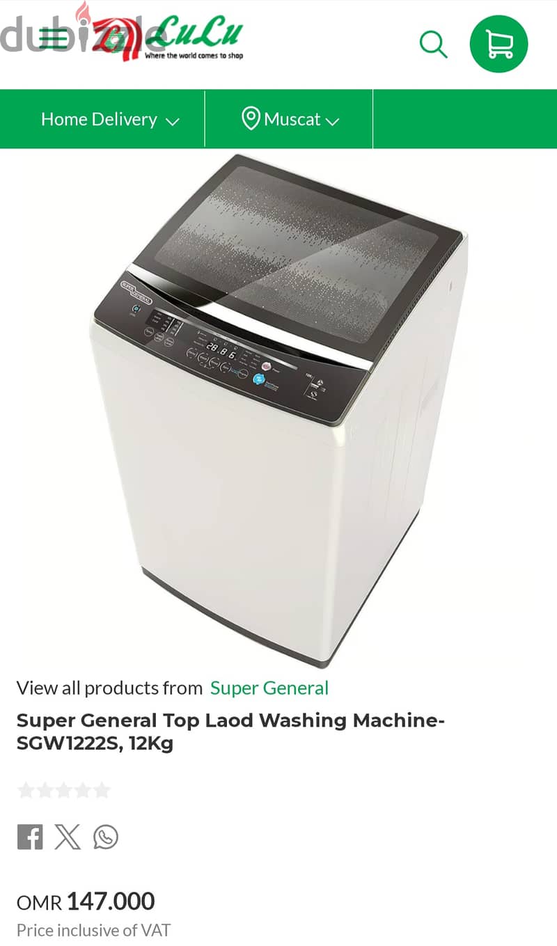 Fully Automatic Washing Machine 12kgs 4