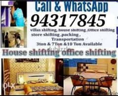 Oman mover home Shifting service and villa Shifting services