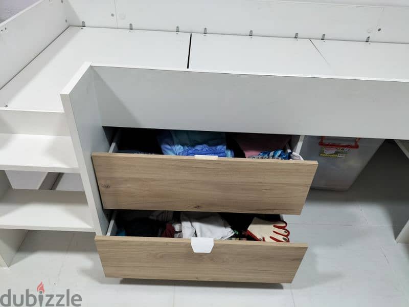 kids single bed with drawer 1