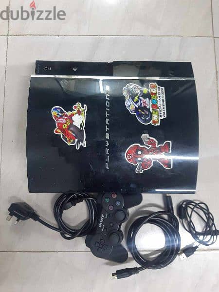 Playstation 3 jailbreajon 20 games installed 500 gb with controller 0