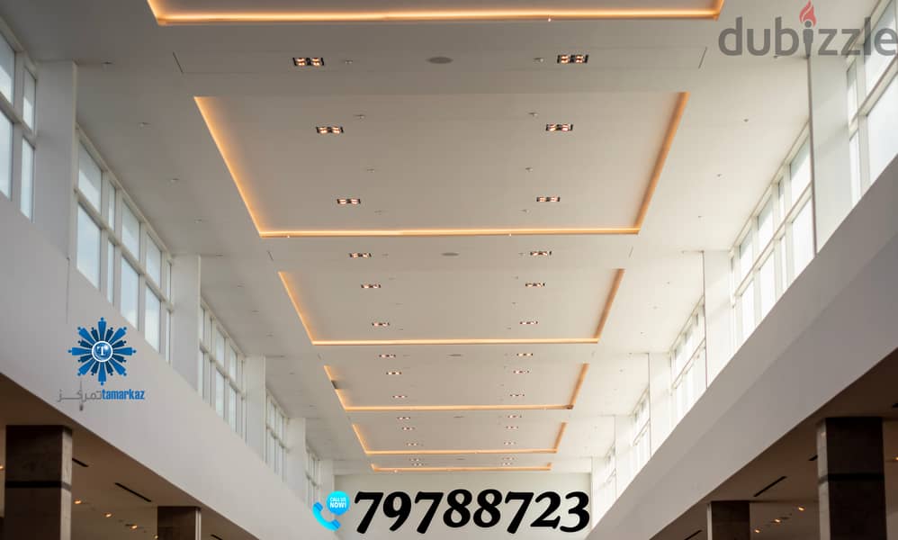 ⏩ We do all types of interior-fitout, gypsum partition & ceiling work 4