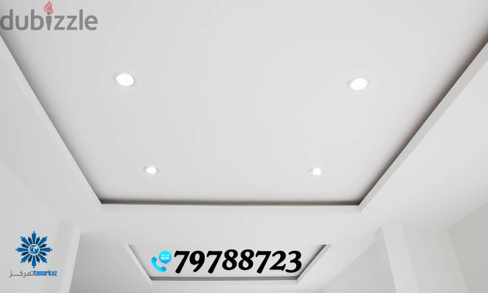 ⏩ We do all types of interior-fitout, gypsum partition & ceiling work 6