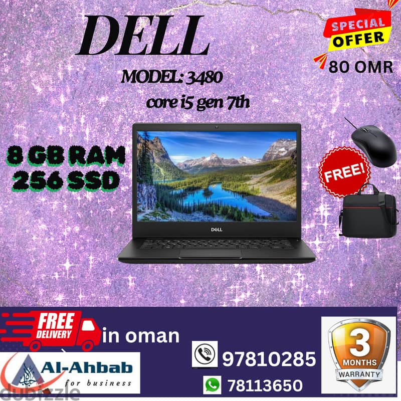 DELL LAPTOPS with 3MONTHS WARRANTY; with FREE- MOUSE & BAG 1