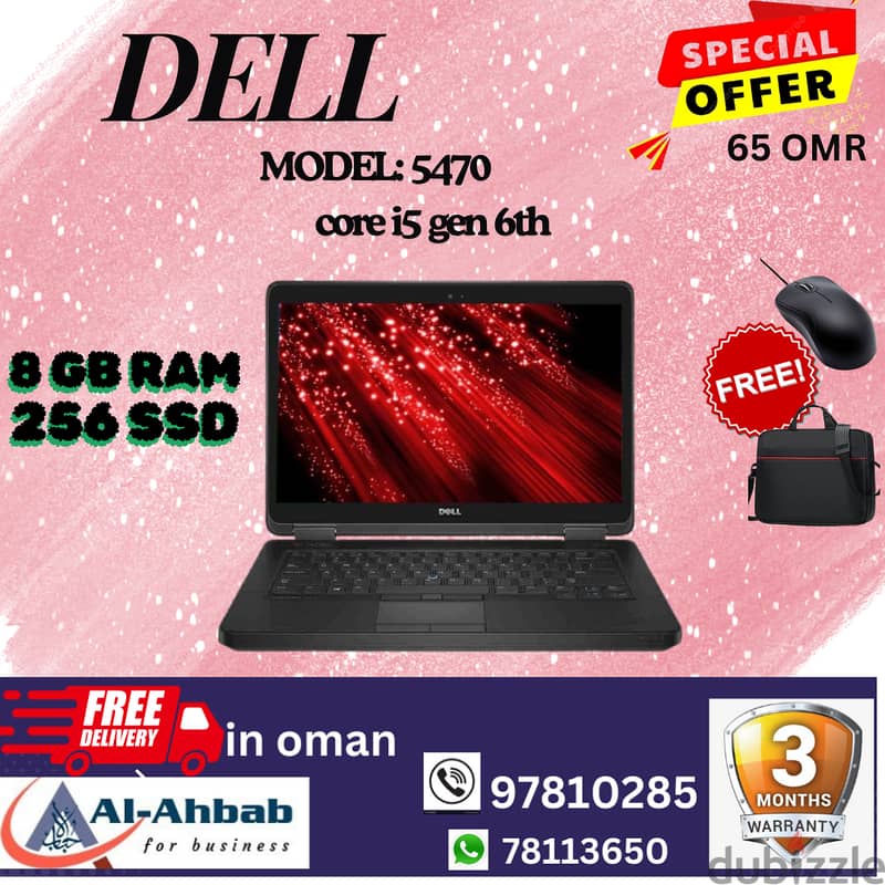 DELL LAPTOPS with 3MONTHS WARRANTY; with FREE- MOUSE & BAG 2