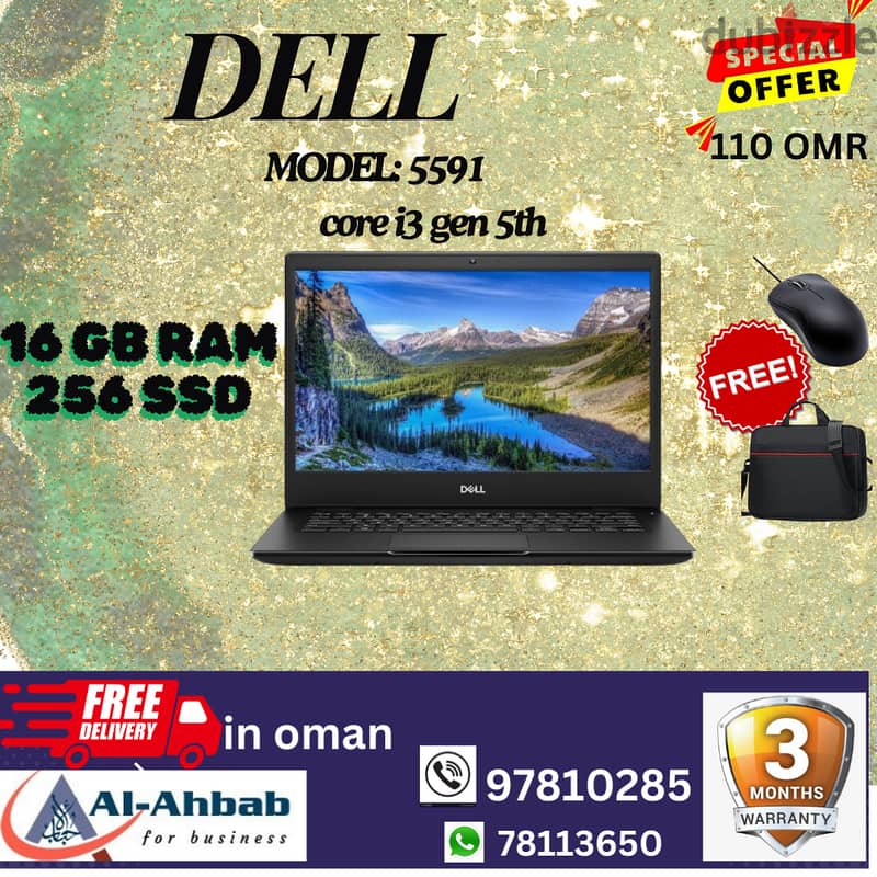 DELL LAPTOPS with 3MONTHS WARRANTY; with FREE- MOUSE & BAG 4