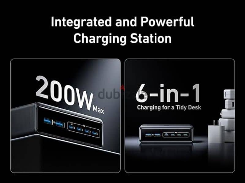 Anker 200W PowerPort Charging Station, 6 Ports, Silver 2