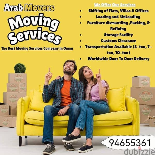 house shifting and transport services and 0