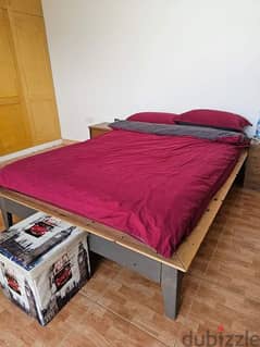 queen bed & tables for sale