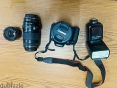 For Sale: Canon EOS 750D Camera Gear with Lenses & Flasher