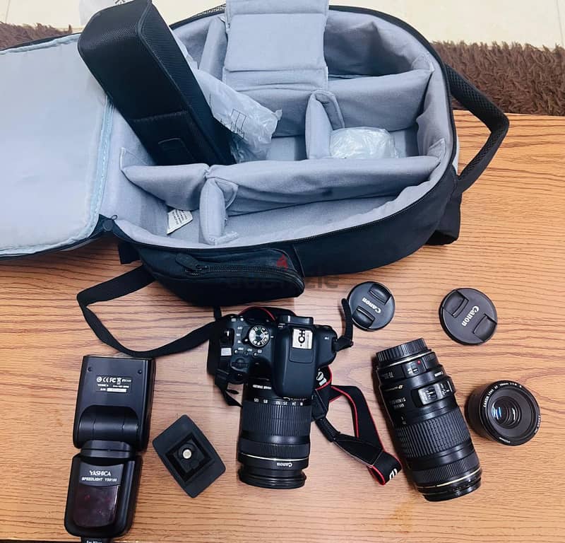 For Sale: Canon EOS 750D Camera Gear with Lenses & Flasher 11