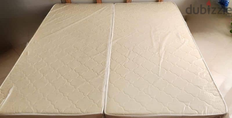 Bed with Queen Mattress - 150X200X15 CM - 5 Year warranty 0