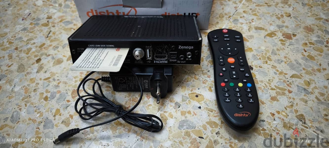 "DISH TV" HD Set up box with all accessories & recharge Card at RO 12 2