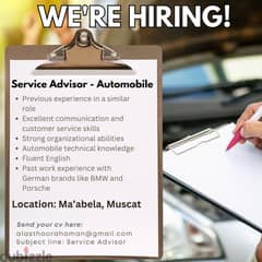 Service Advisor - Automobile 0