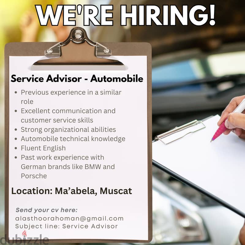 Service Advisor - Automobile 0