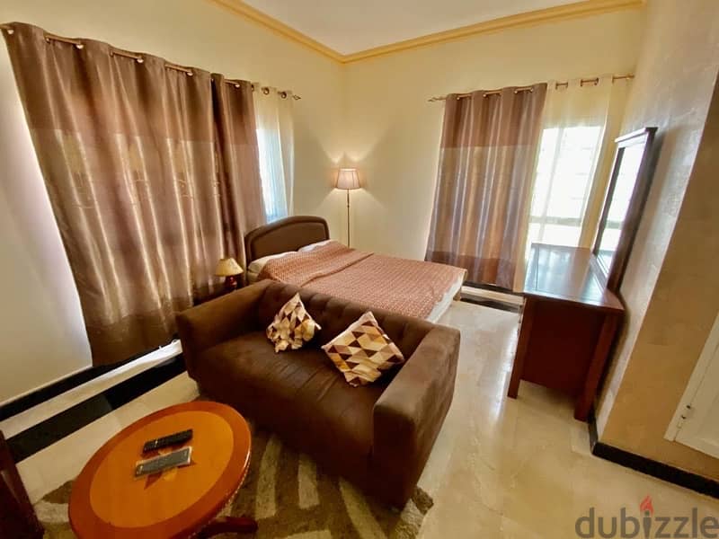 Fully furnished studio room for rent al azaiba nearby Zubair 1