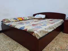 Queen Size bed with side table for sale 0