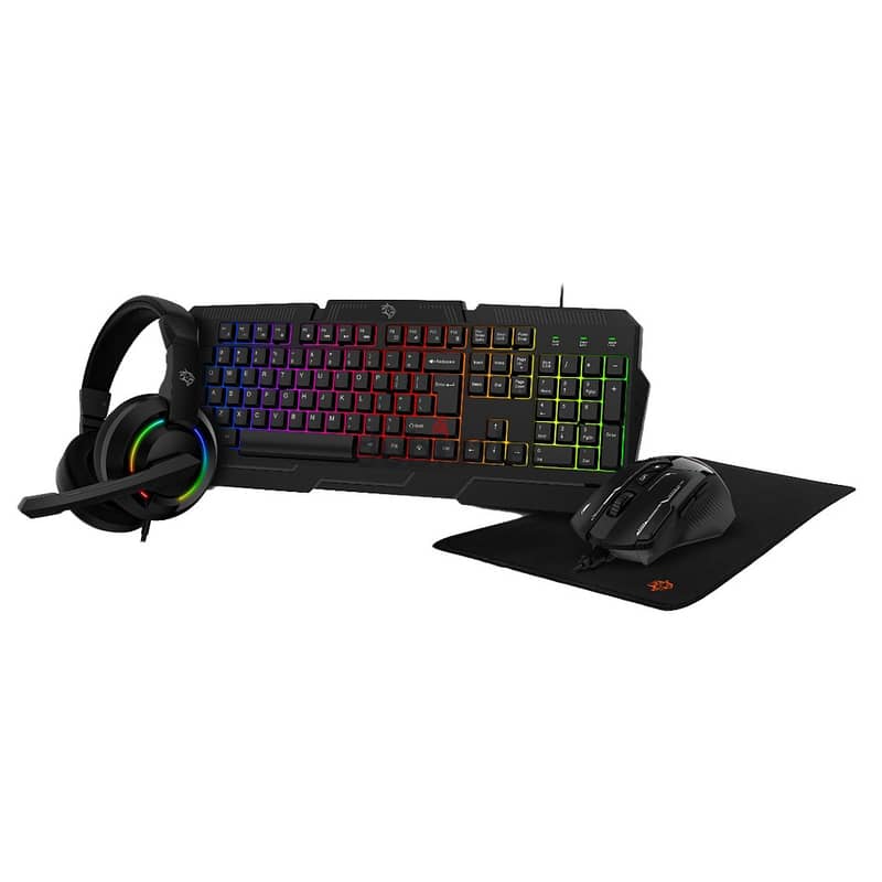 Porodo Gaming Ultimate Gaming Kit Headphone Keyboard Mouse Pad PDX221 1