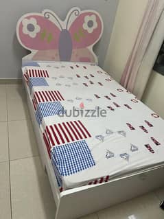 Single Bed Set for Girls (Bed + Study Table+chair)